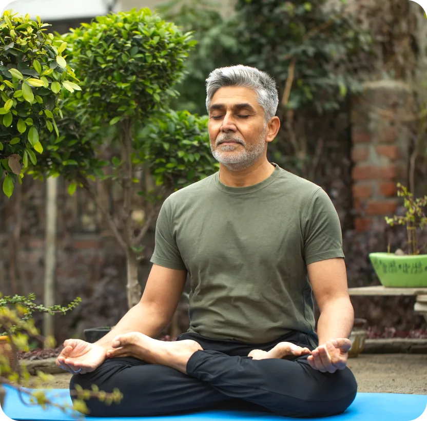 Early morning yoga